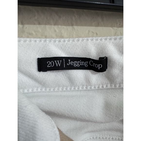 Talbots Jeans Womens 20W White Jegging Crop Simply Flattering Collection Stretch - Picture 6 of 11